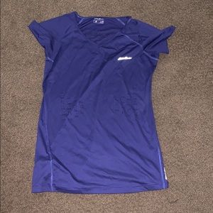 purplish- blue athletic tshirt